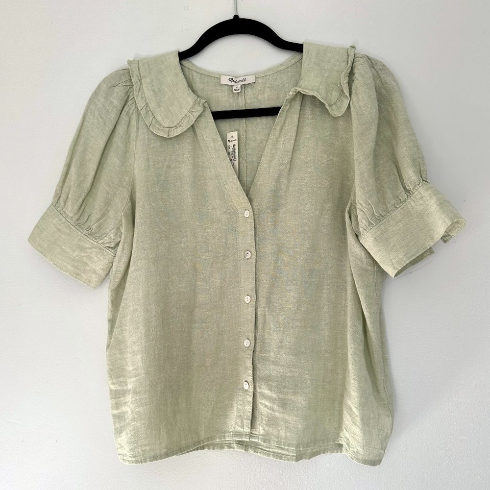 Madewell Light Green Blouse